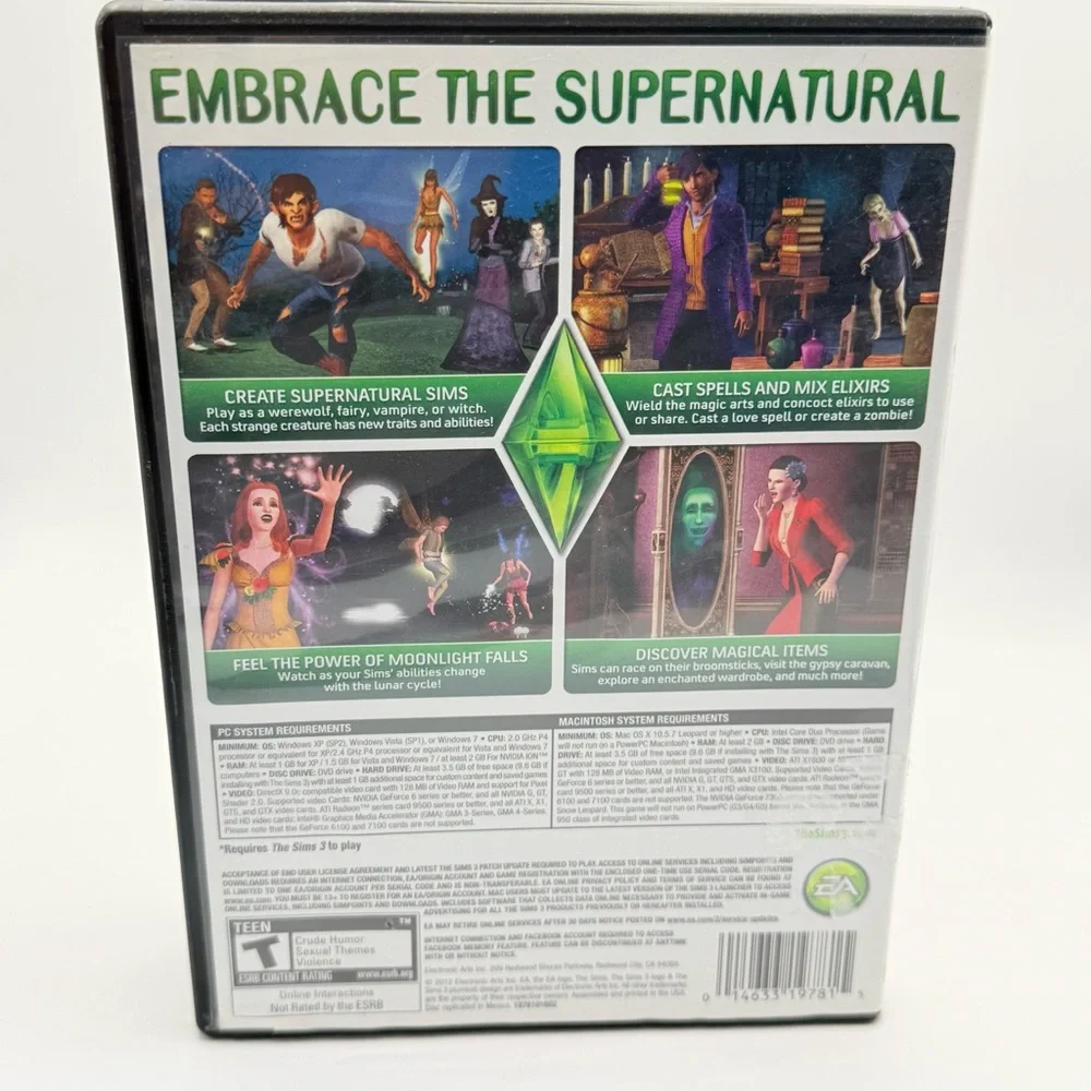 Sims 3: Supernatural Expansion Pack (PC,‎ 2012)